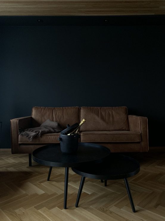 mesa sofabord sort tre woood