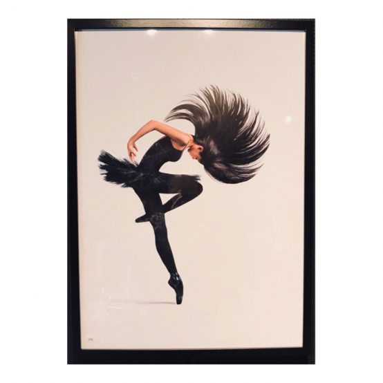 Poster av dancer med sort treramme