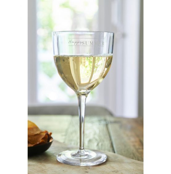 Happy summer wine glass, Riviera Maison