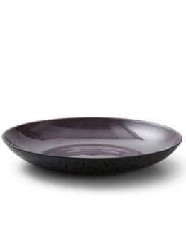Keramikk fat svart, lilla fra Bitz
