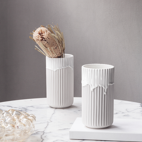 EFE8E067-790A-42B3-9697-E07E283FCEF3 Lyngby vase med løpende glasur