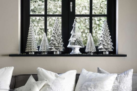 Sølvtre Riviera ;aison, juletre i sølv, julepynt, Riviera Maison, Rockeferller Plaza Christmas Tree,