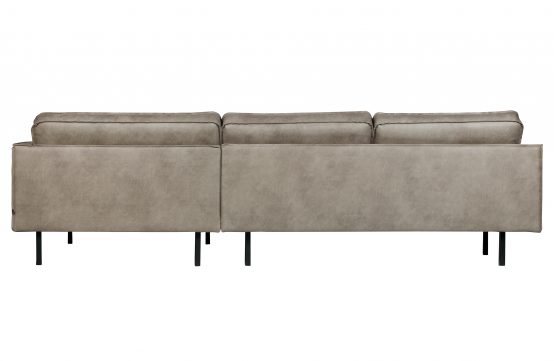 rodeo sofa med sjeselong grå skinn