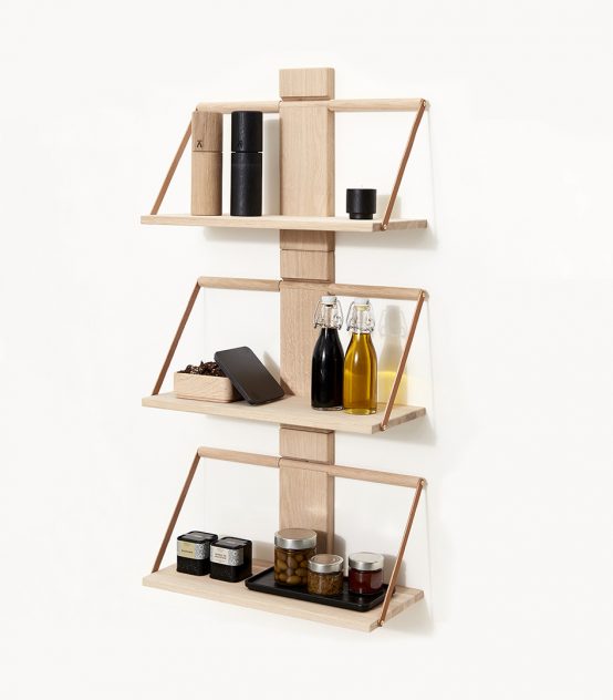 wood wall shelf, Andersen furniture