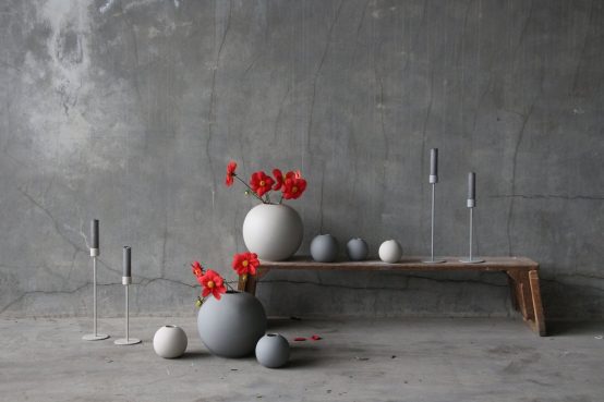 ball vase grå cooee design